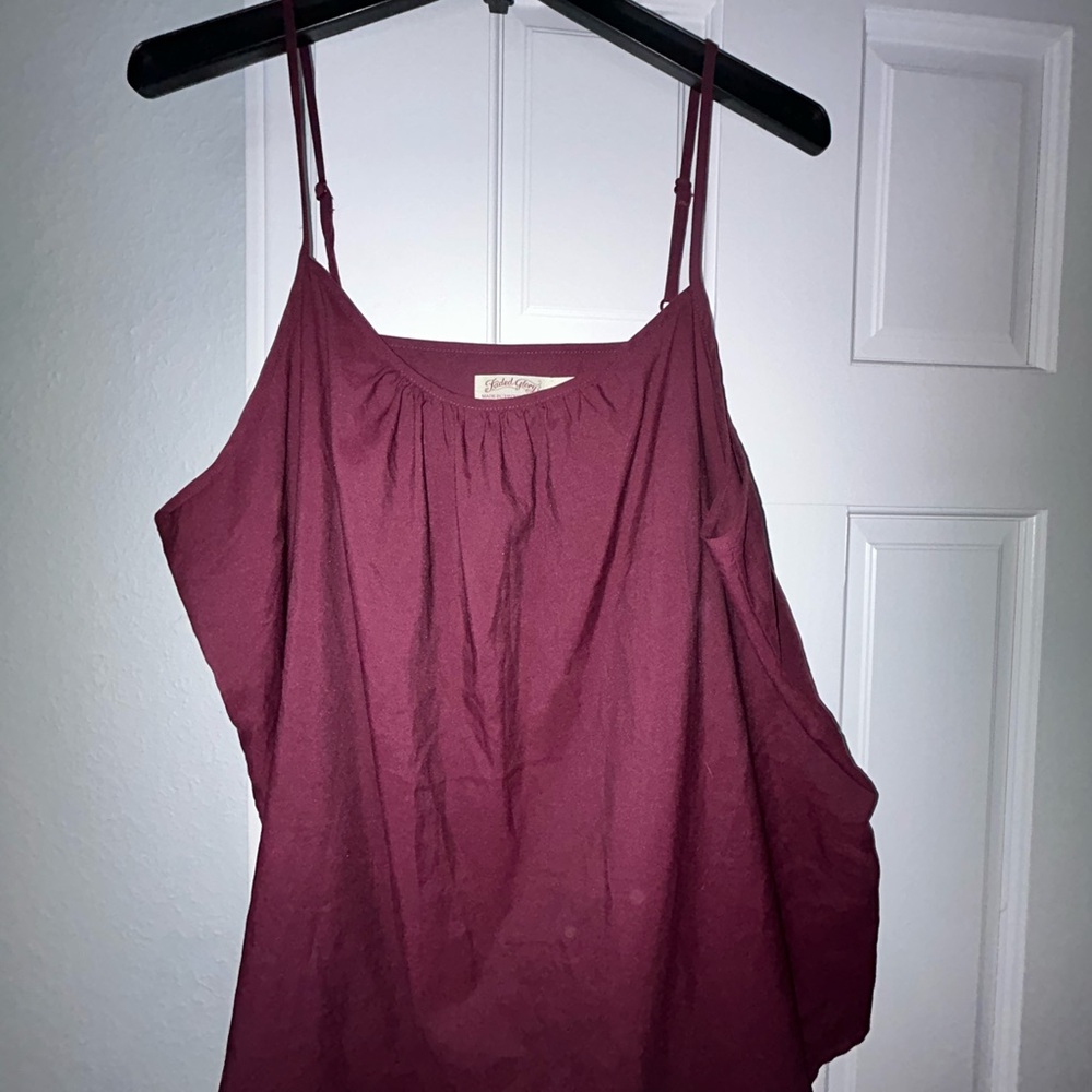 Faded Glory Burgundy Camisole Top